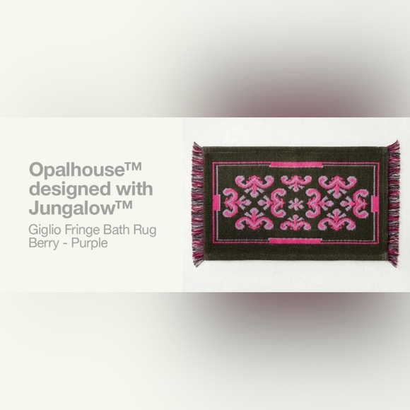 NWT giglio fringe bath rug opalhouse by Jungalow 32”x20” - Picture 3 of 6